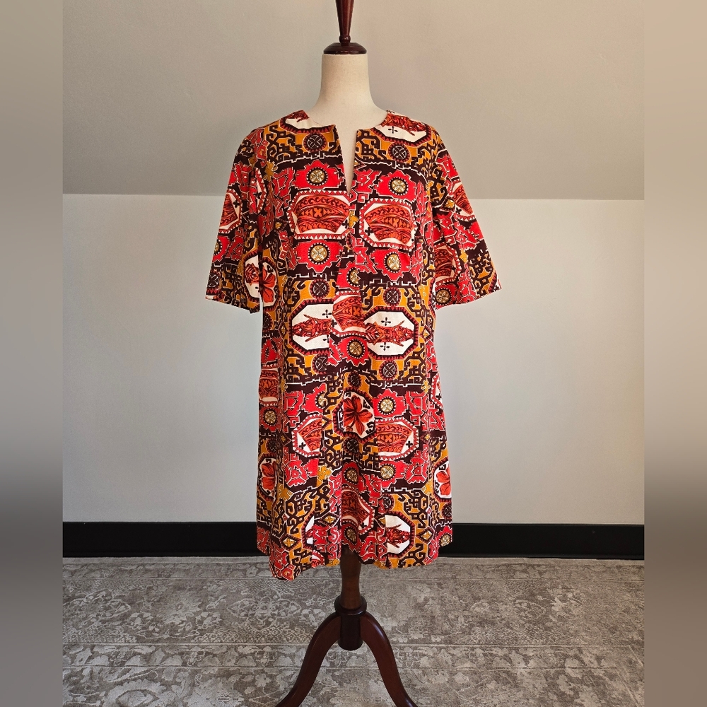 Vibrant Multicolor Patterned Dress